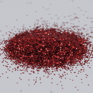 B0308 Hexagonal Red Glitter Powder