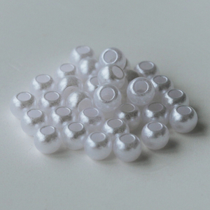 Round 4mm167 Machine Plastic Beads For Embroidery